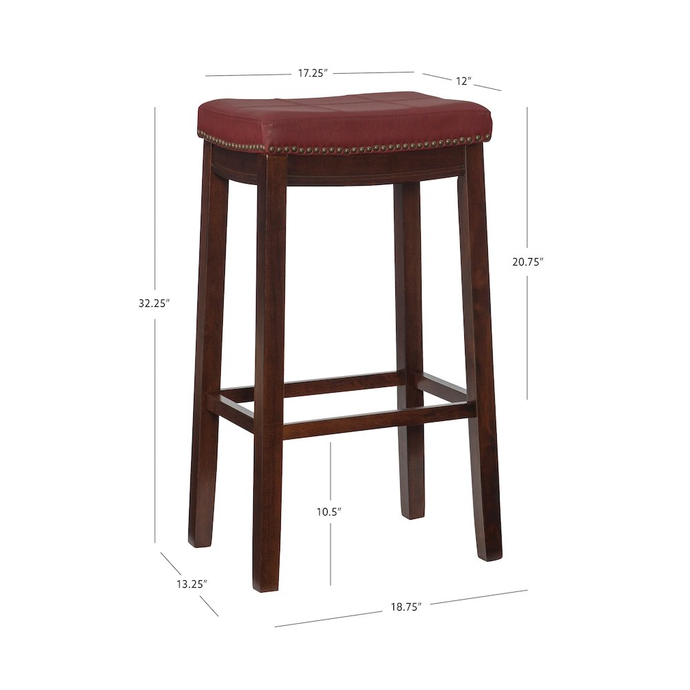 Claridge Red Barstool. Picture 15