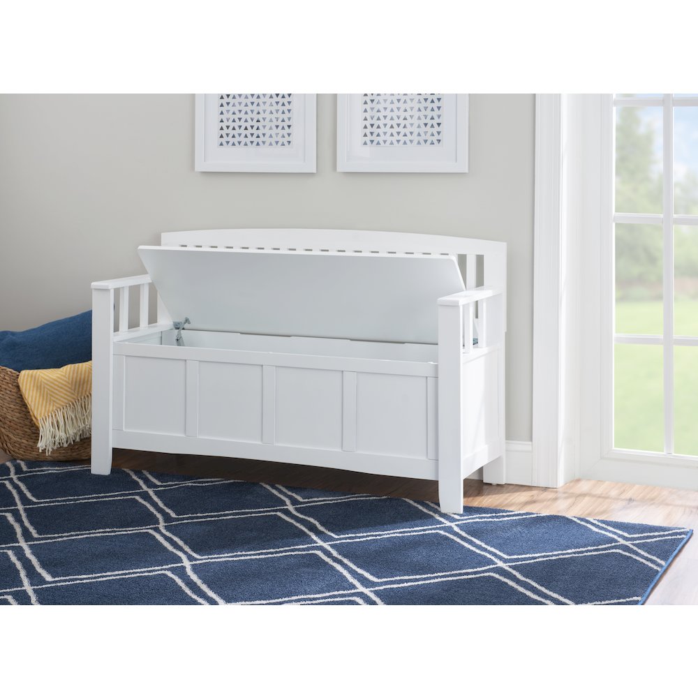 Cynthia Storage Bench White. Picture 5