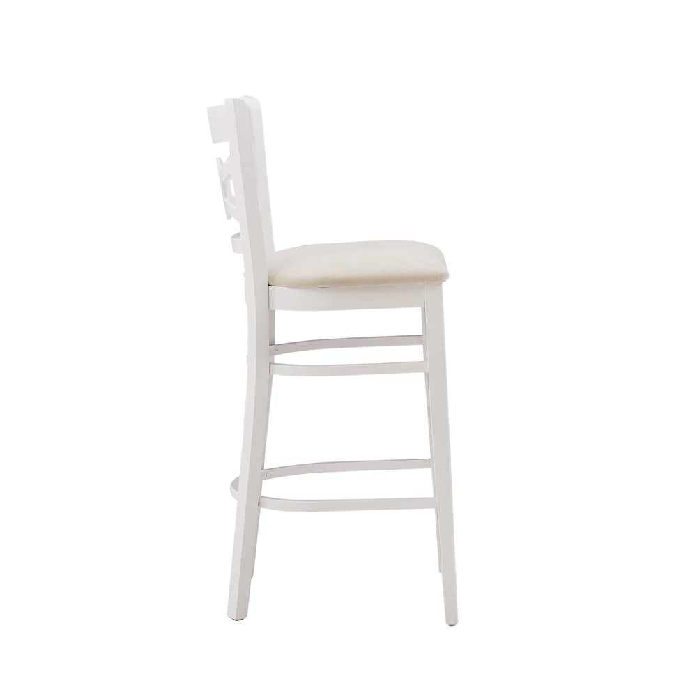 Teresa White Barstool W Uph Seat. Picture 6