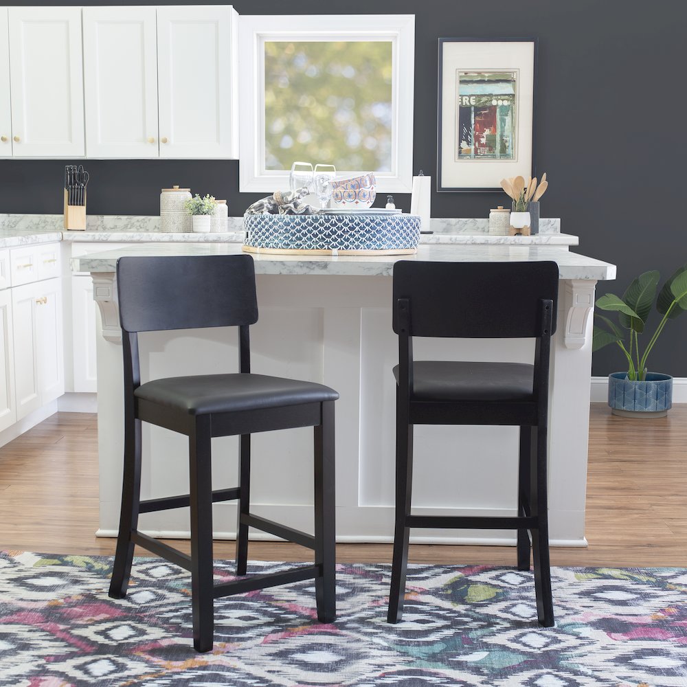 Torino 24 In Contemporary Counter Stool. Picture 2