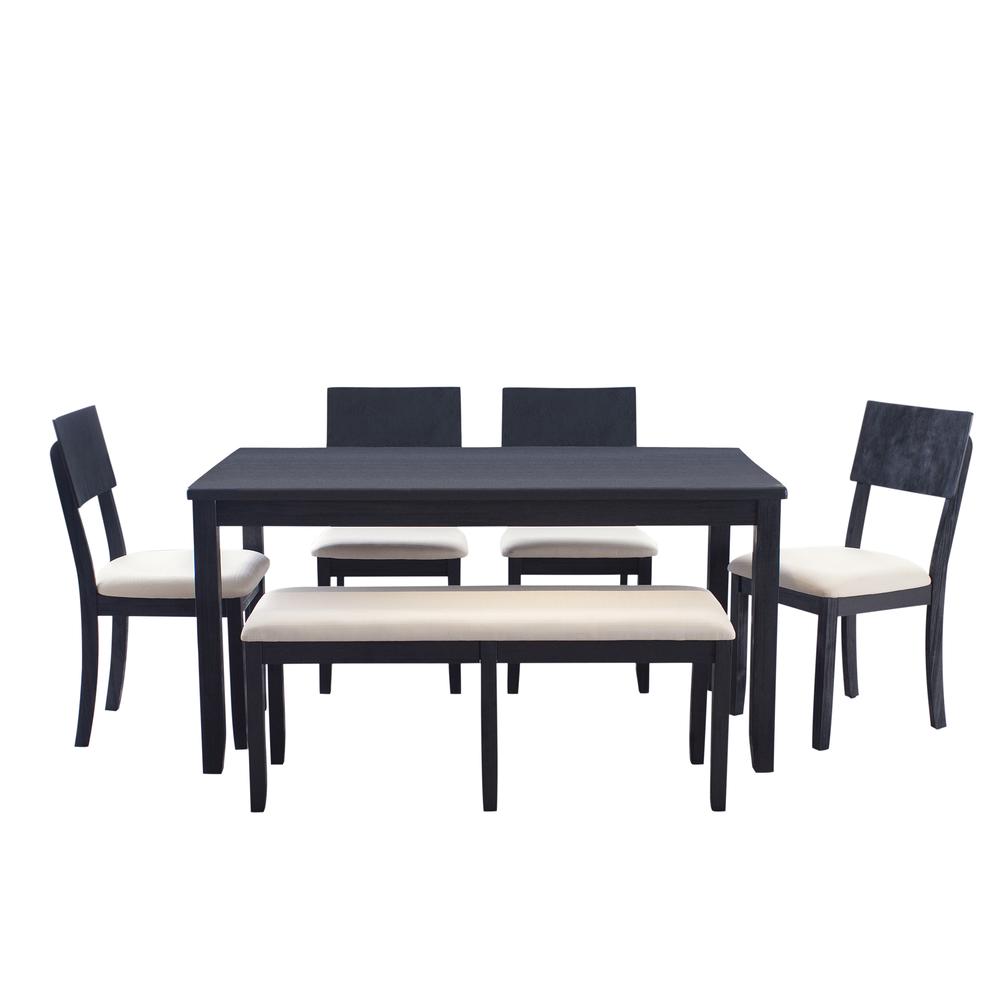 Jorissen 6Pc Dining Set Charcoal. Picture 1