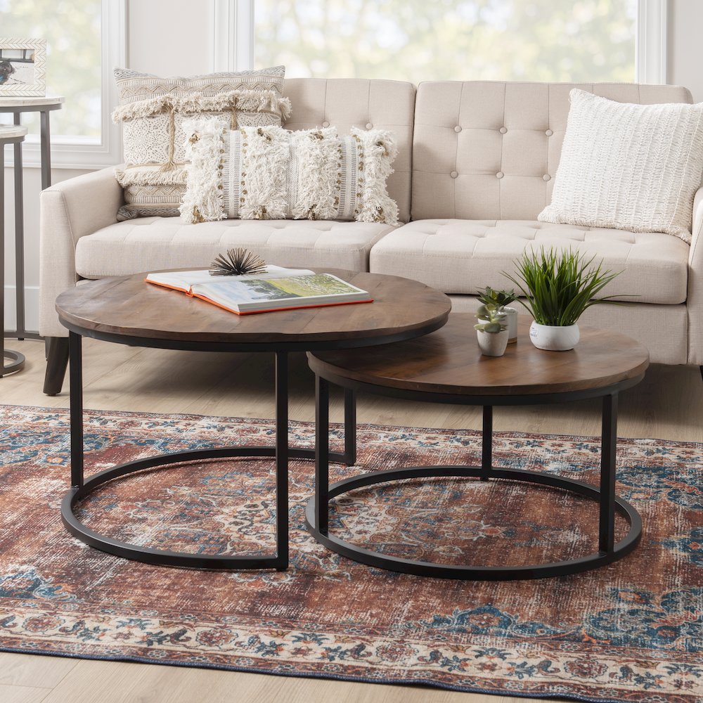 Weston Nesting Coffee Tables Brown. Picture 2