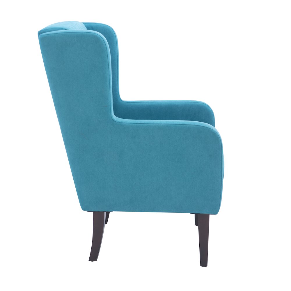Jerika Wingback Accent Chair Teal. Picture 4