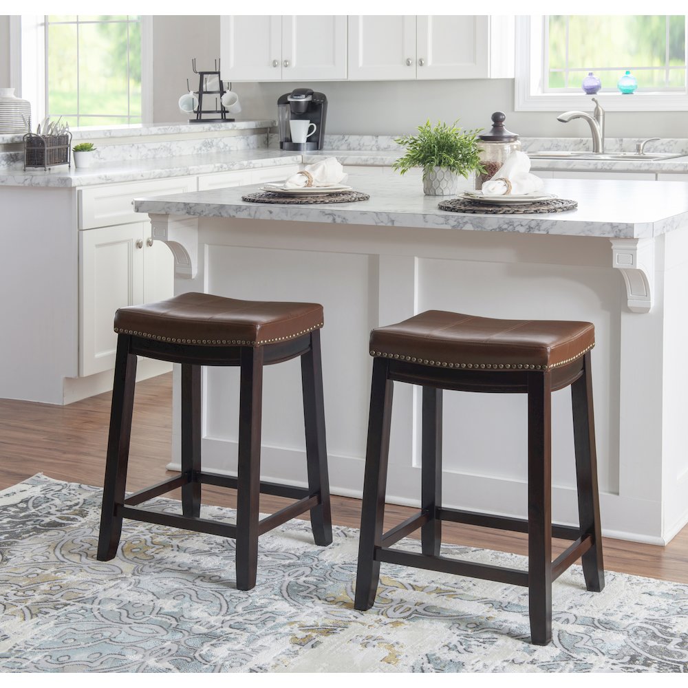 Claridge Cognac Counter Stool. Picture 3