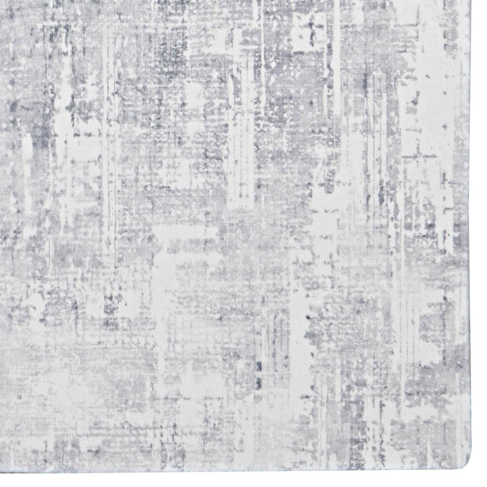 Motif Printed Faux Rabbit Domo Ivory Grey 8x10, Rug. Picture 3