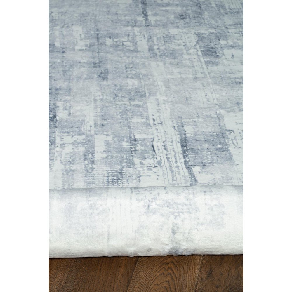 Motif Printed Faux Rabbit Domo Ivory Grey 8x10, Rug. Picture 5