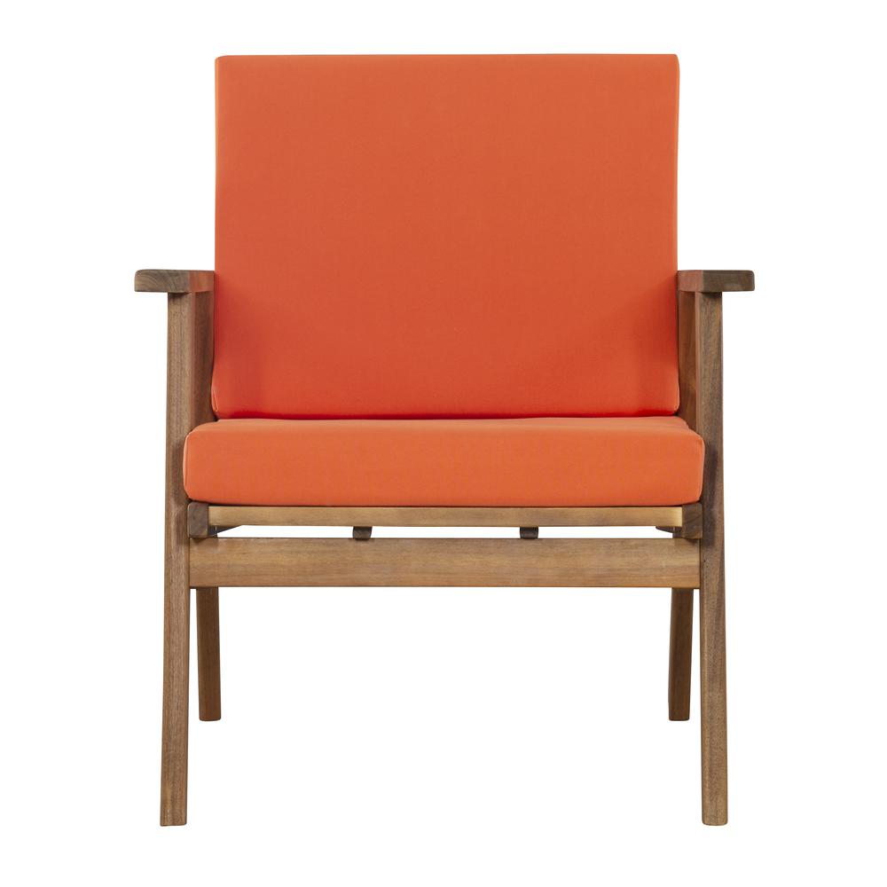 Cole Outdoor Chat Set, Orange and Brown. Picture 16