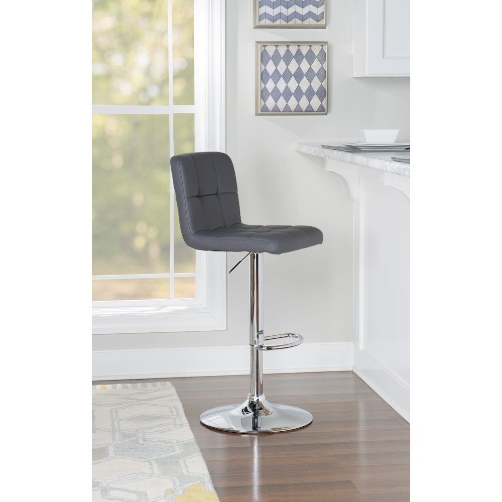 Clayton Barstool Grey. Picture 2