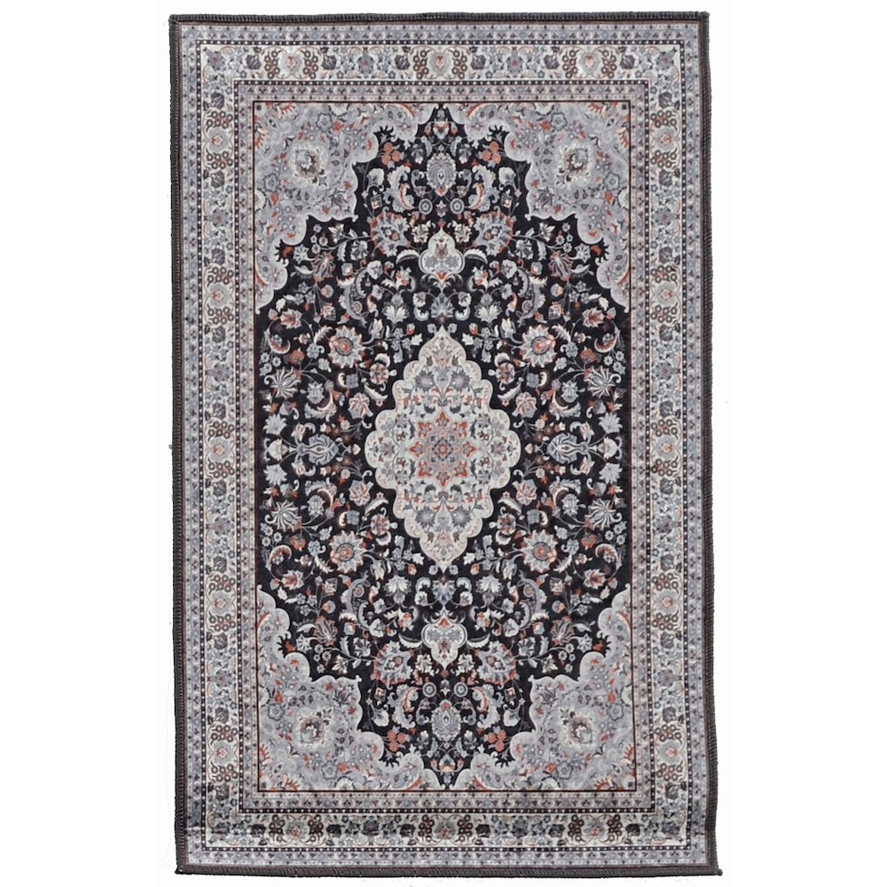 Emerald Barton Black & Cream 2.2x3.2, Rug. Picture 1