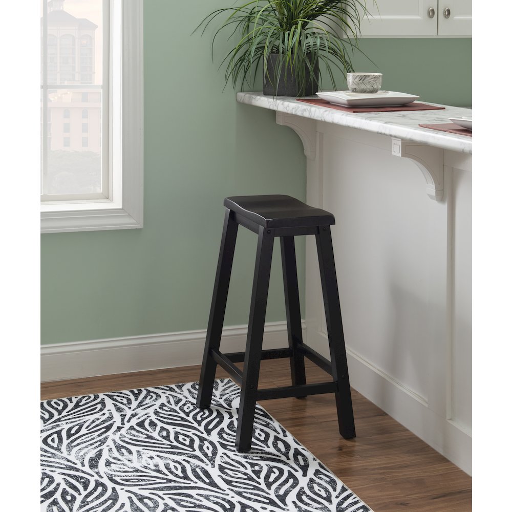 Antique Black with Sand Through Terra Cotta Bar Stool. Picture 3