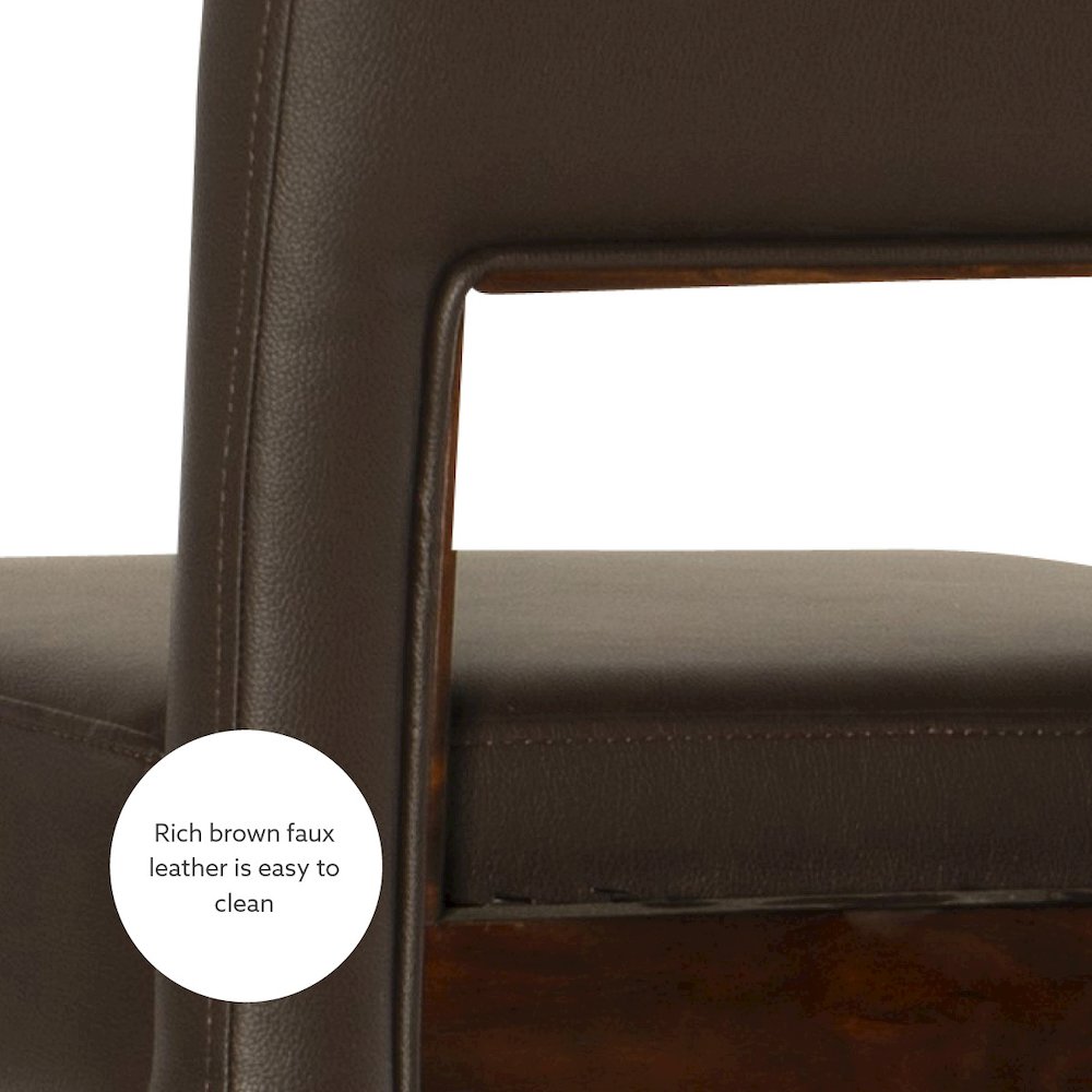 Vega Bar Stool Brown 30. Picture 9