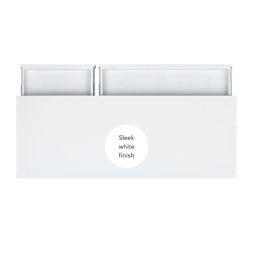 Peggy Side Storage Desk White. Picture 15