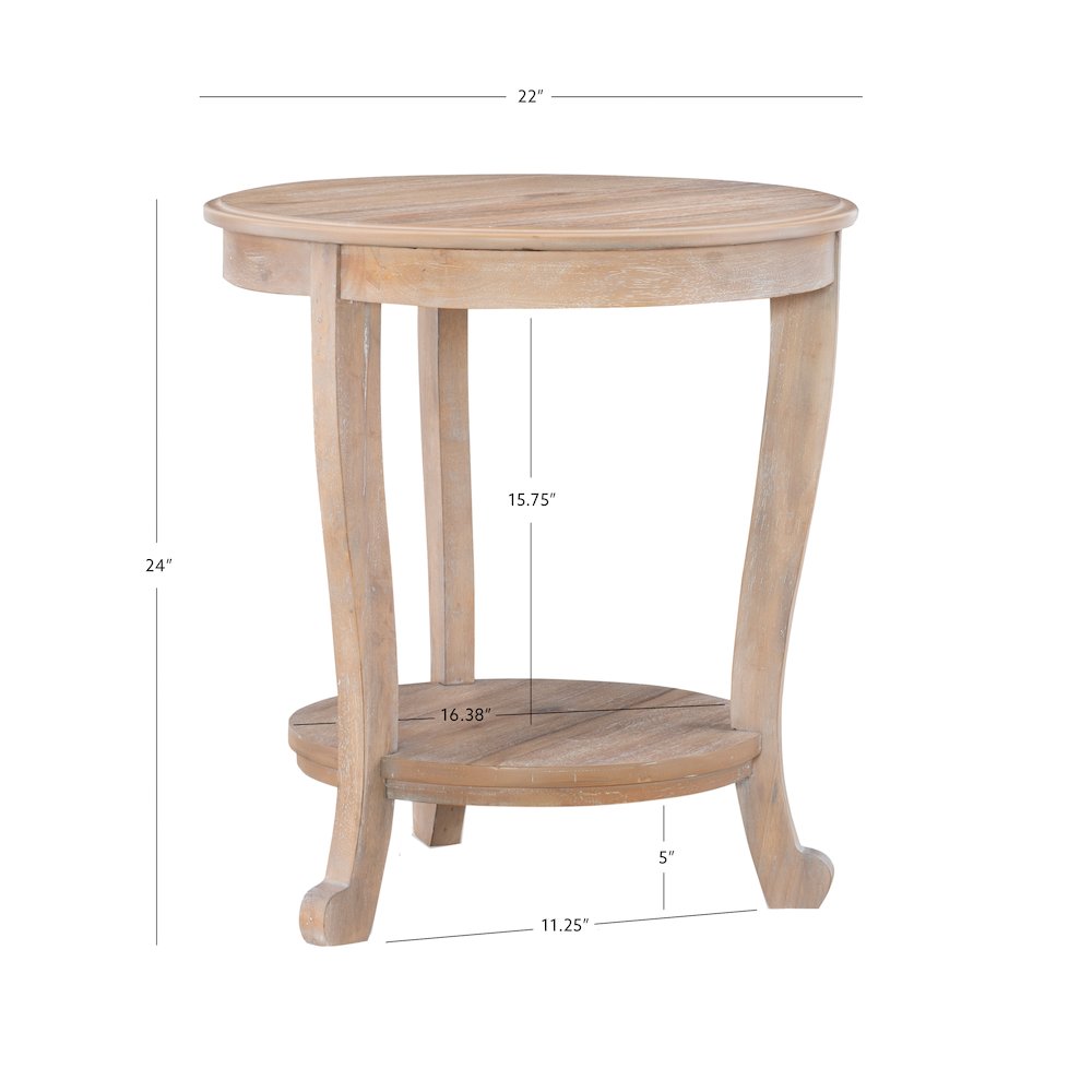 Aubert Accent Side Table, Natural. Picture 7