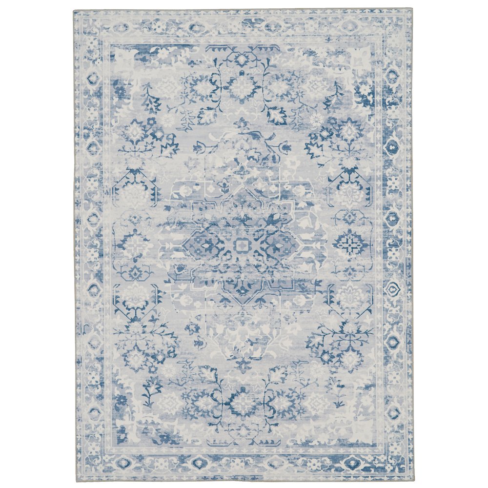 Washable Harris Grey/Ivory 3x5, Rug. Picture 2