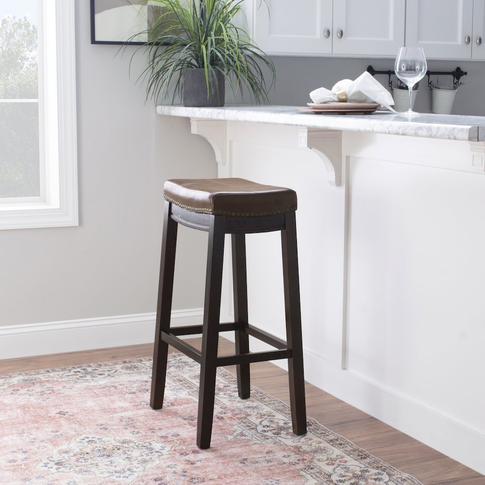 Claridge Cognac Bar Stool. Picture 4