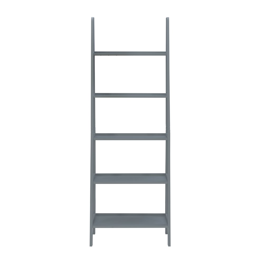 Acadia Ladder Bookshelf, Grey. Picture 2
