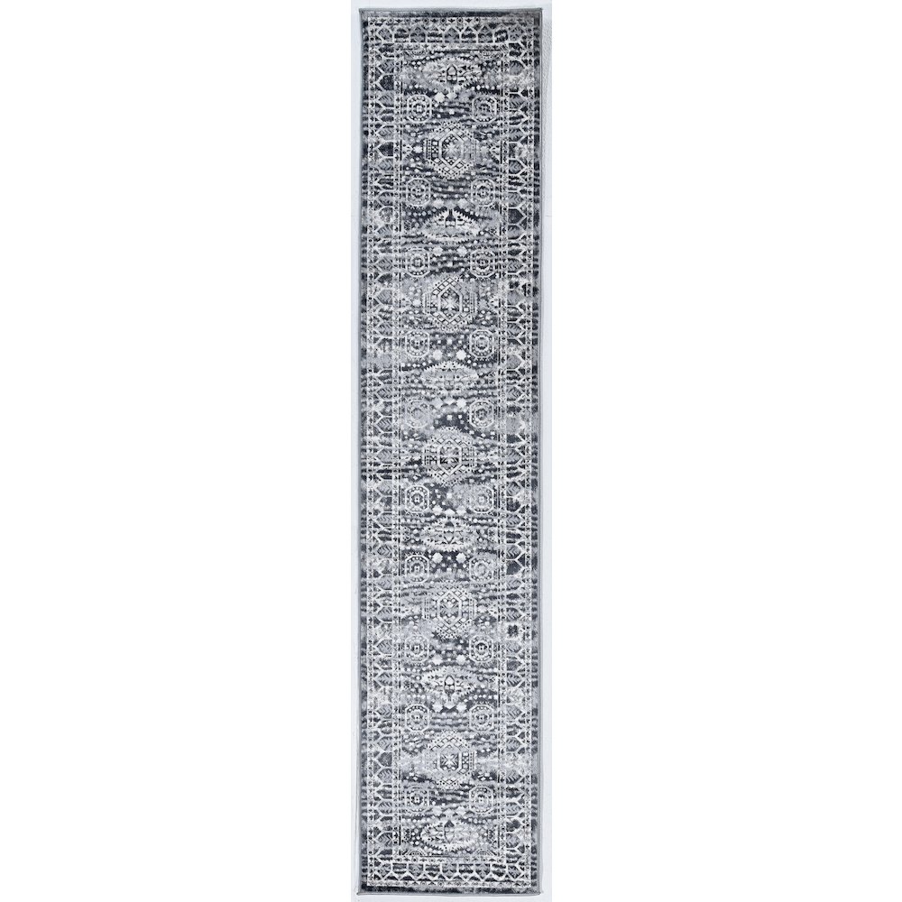 Vintage Hamadan Grey & Charcoal 2x10, Rug. Picture 1