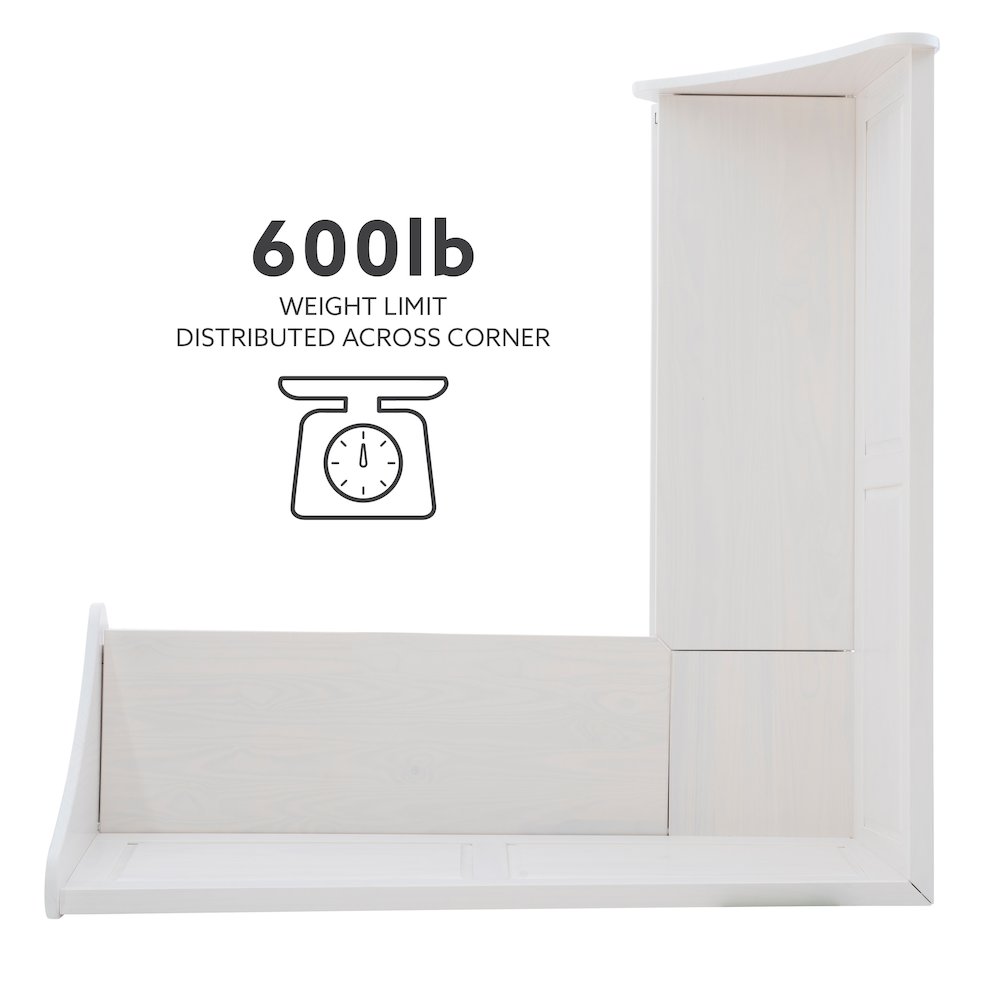 Tobin Corner Breakfast Nook, White. Picture 17