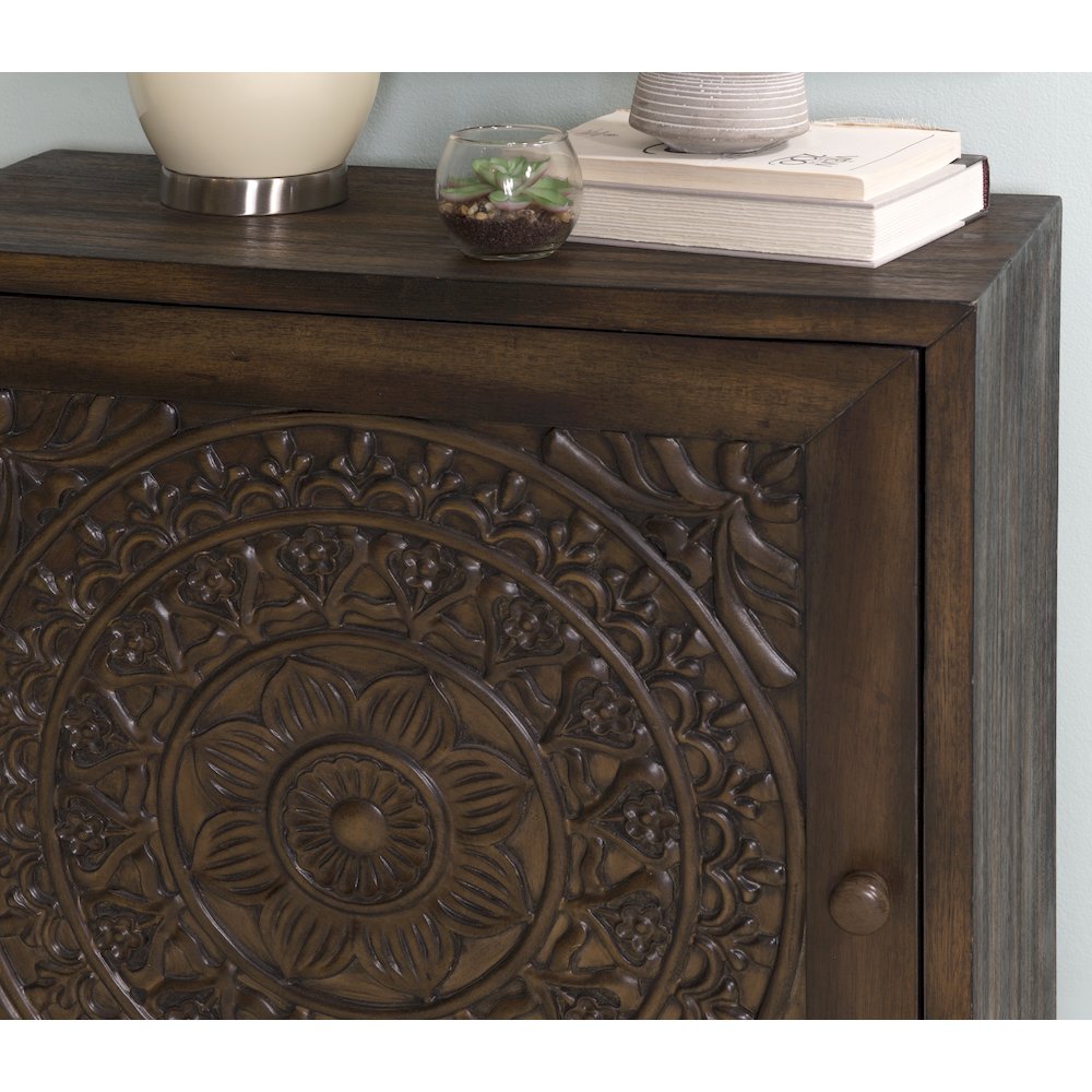Grace Accent Cabinet Dark Brown. Picture 5