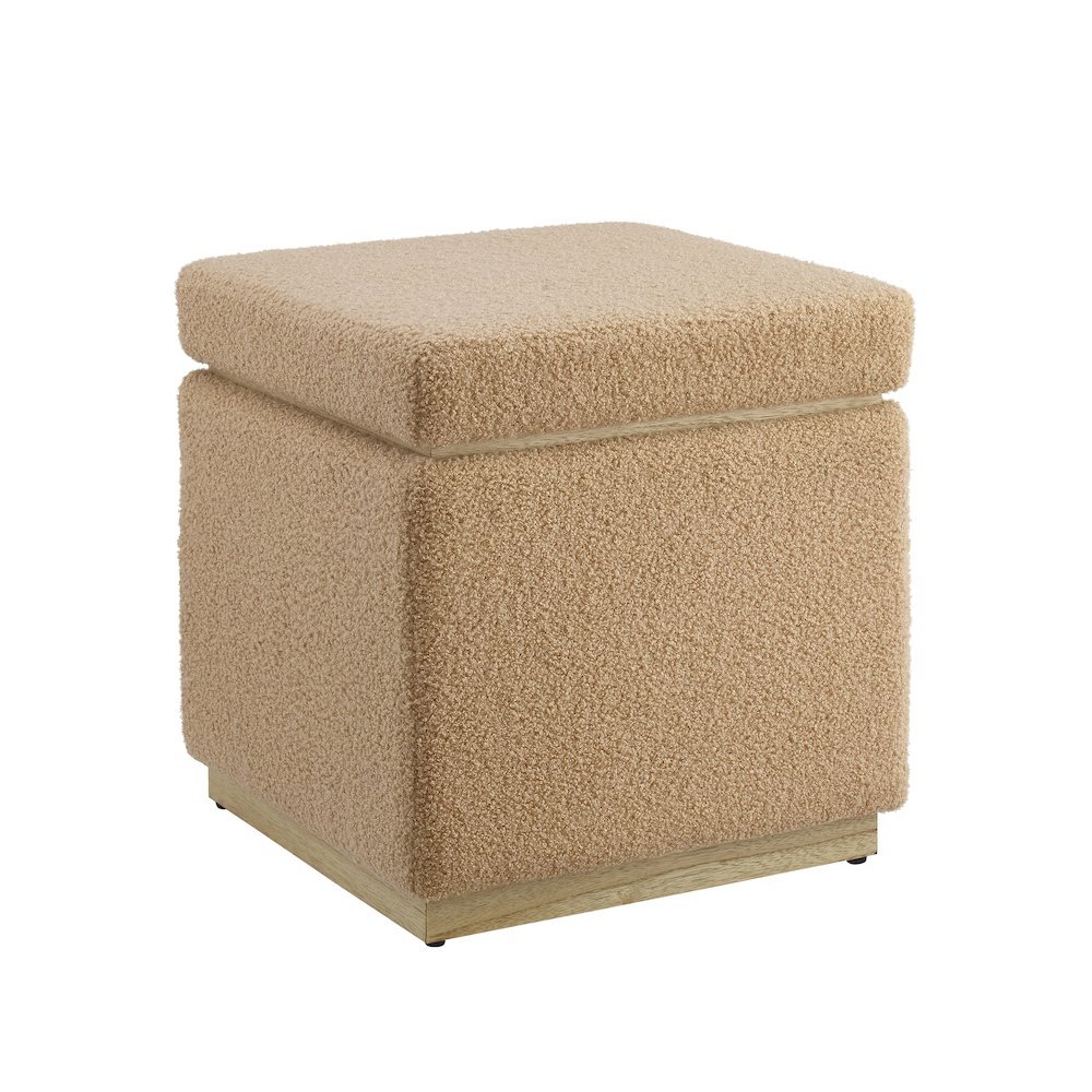 Blanche Square Ottoman Tan. Picture 1