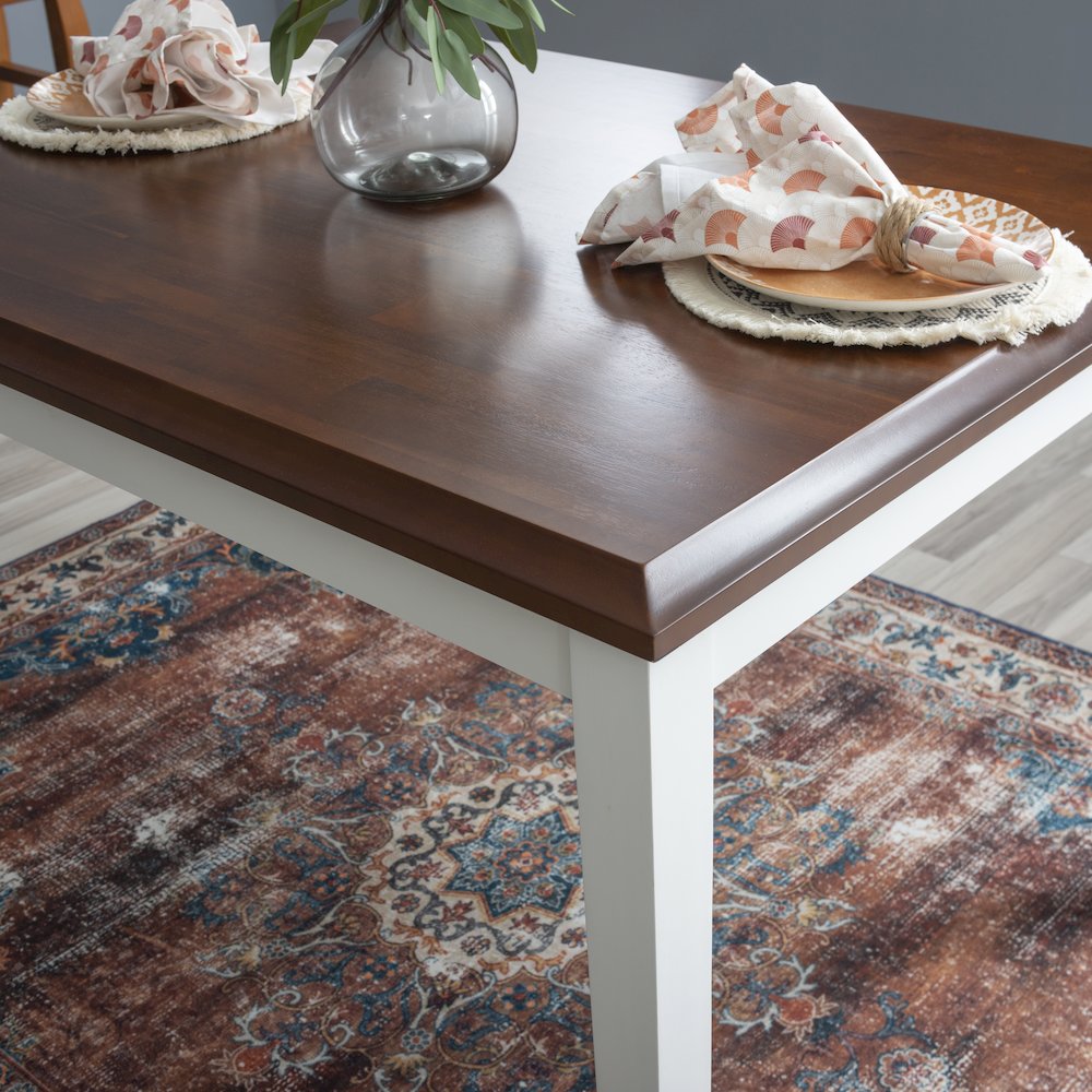 Harrison Cherry and White 5pc Dining Set. Picture 6