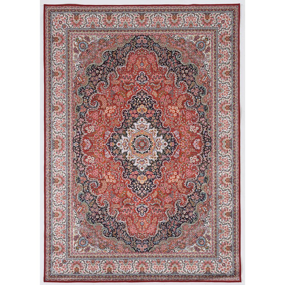 Emerald Sanlin Red & Ivory 5x7, Rug. Picture 1