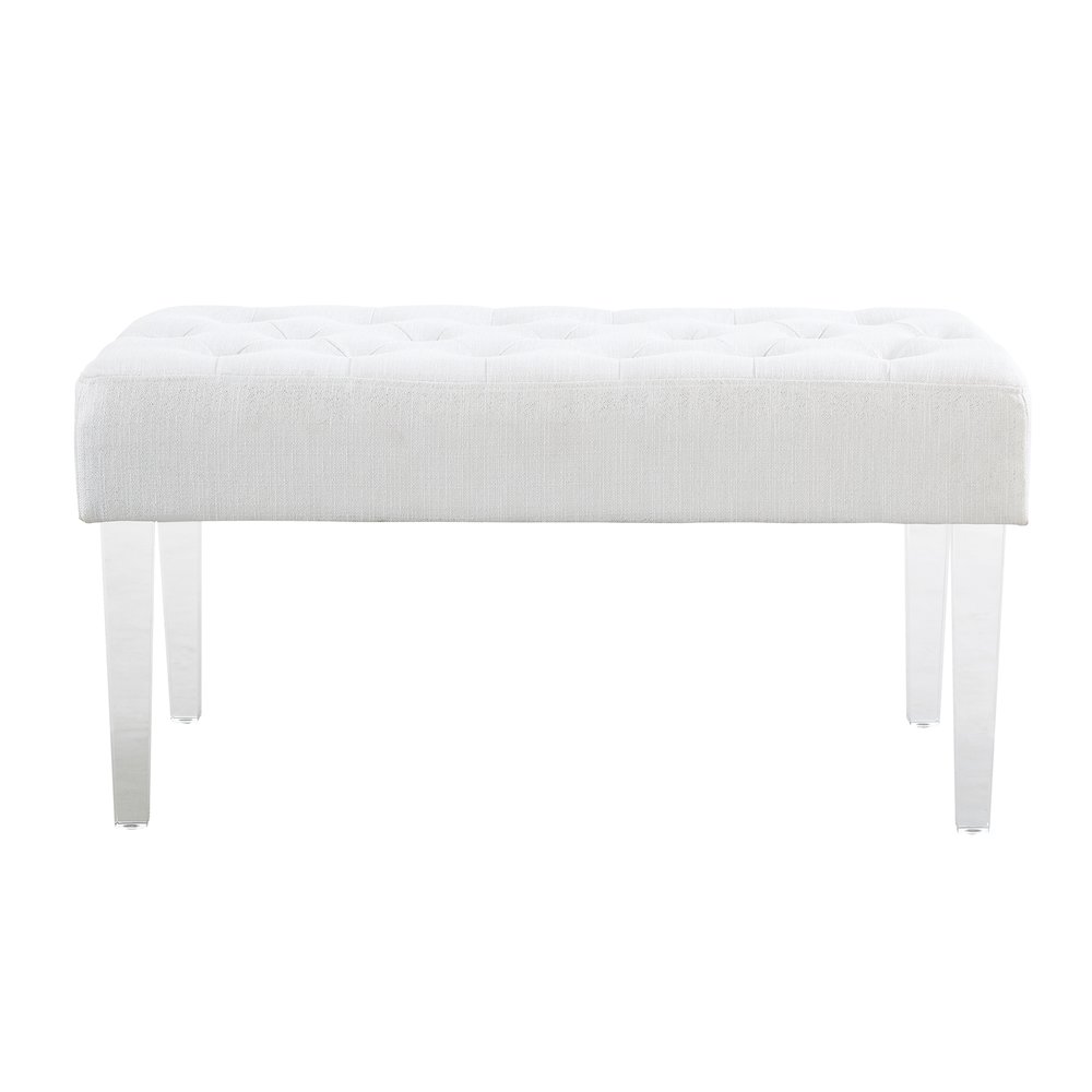 Ella Glitz Acrylic Leg Bench. Picture 1