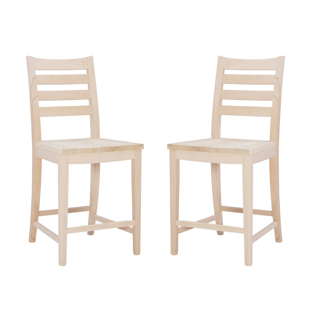 Flynn Counter Stool Unfinished Set Of 2. Picture 7