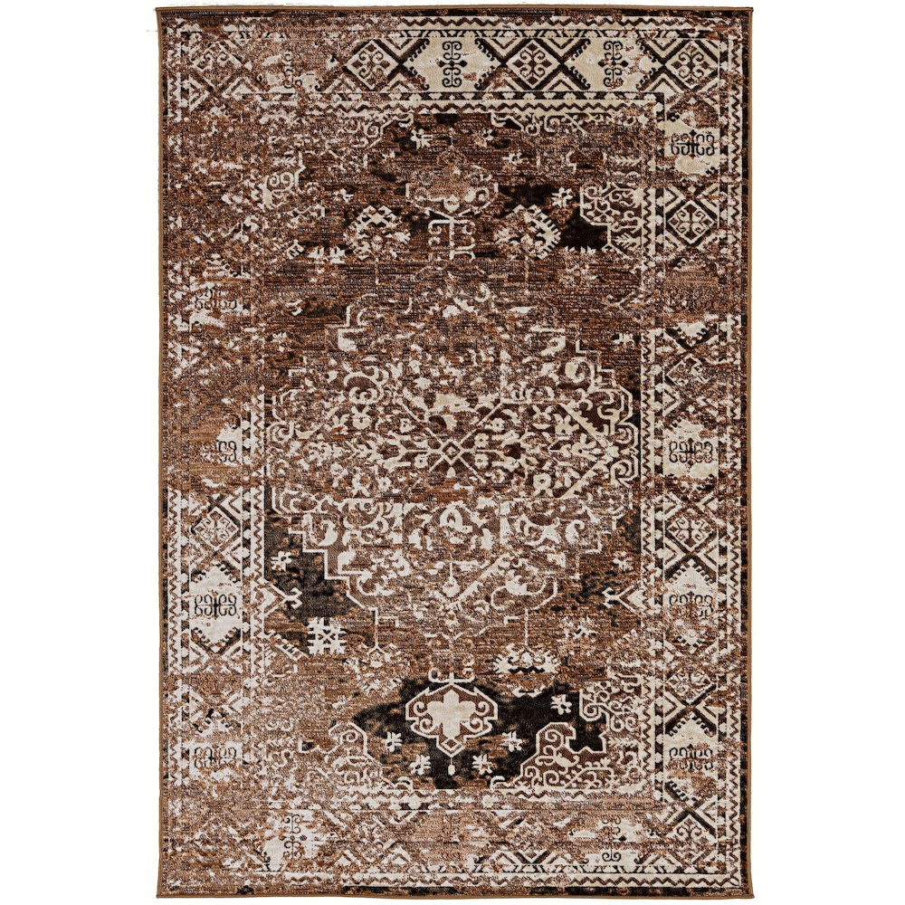 Vintage Nain Beige & Brown 5 x7.6, Rug. Picture 1