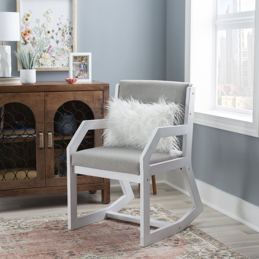Robin 2 Position Sled Base Chair White. Picture 4