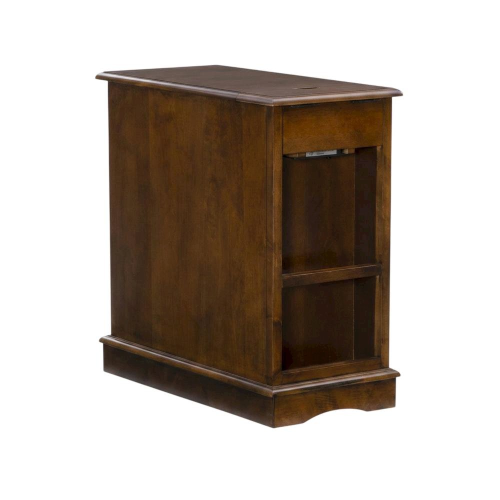 Hazelnut Accent Table with Stylish Surface and Compact Design. Picture 1