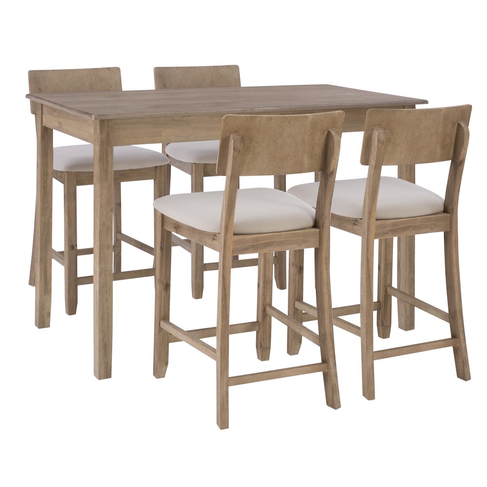 Jorissen 5Pc Tavern Set Gray Wash. Picture 11