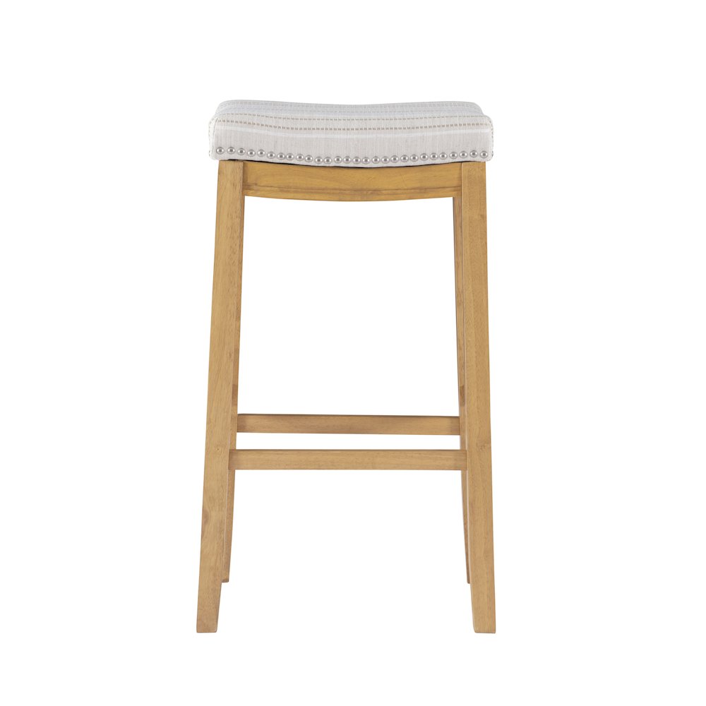 Claridge  Linen Striped Bar Stool. Picture 2