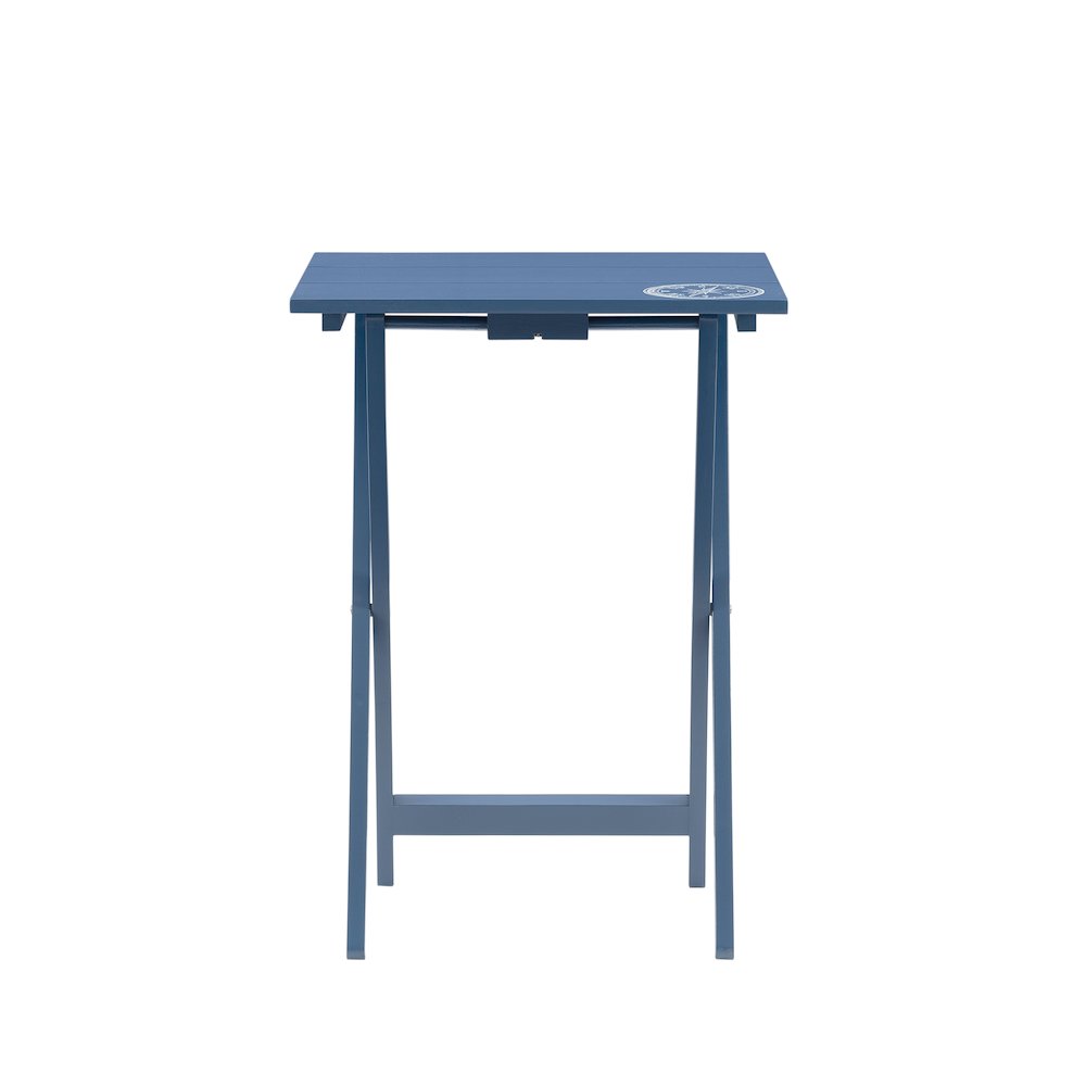 Compass Tray Table Set Navy. Picture 3
