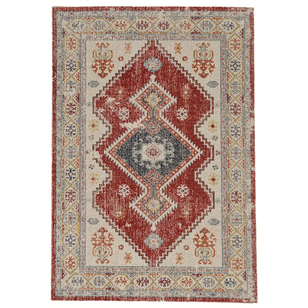 Great Zero Koble Ivory & Rust 3x5, Rug. Picture 1