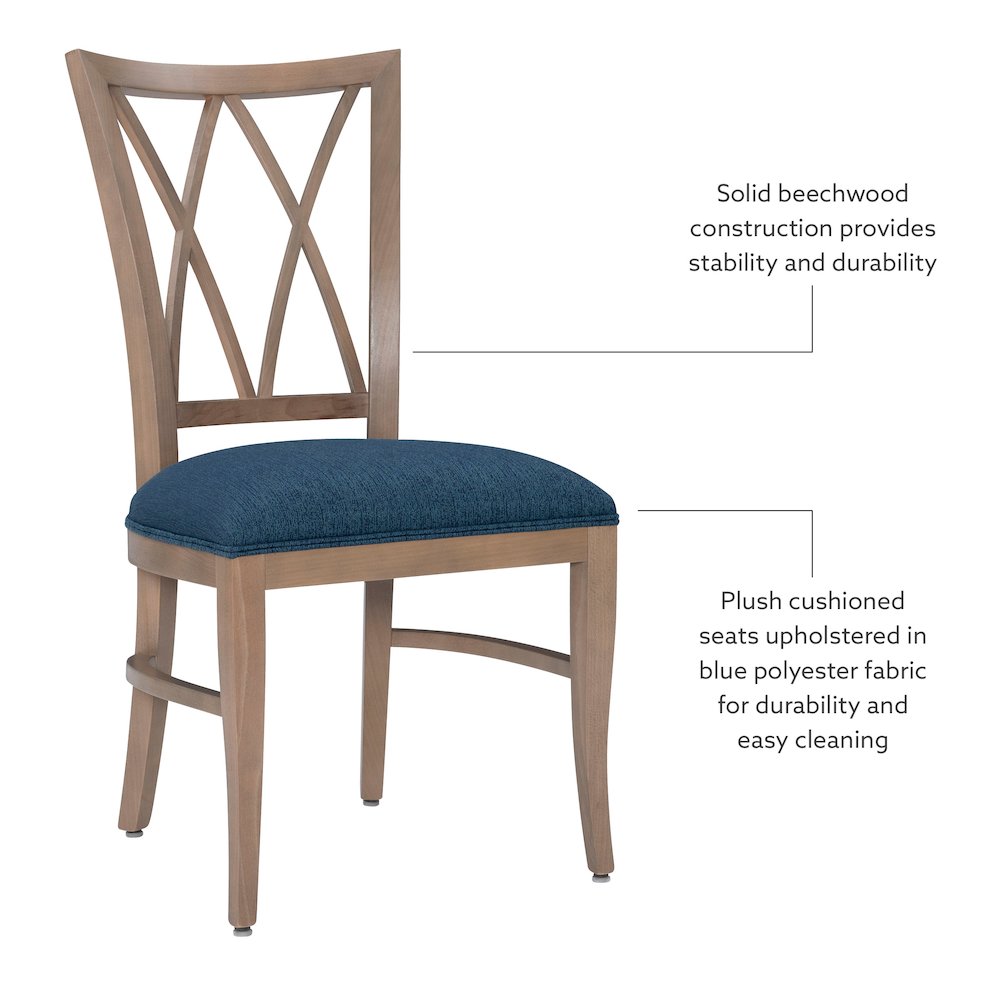 Andes Chair Nat Blue Set Of 2. Picture 11