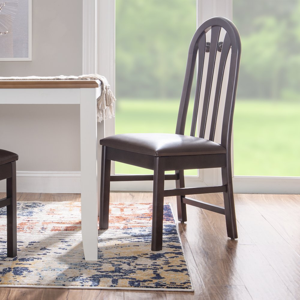 Jesper Side Chair Brown Set Of 2. Picture 3