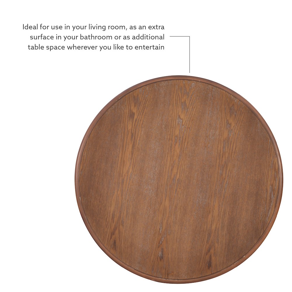 Adeline Round Accent Table Natural. Picture 9