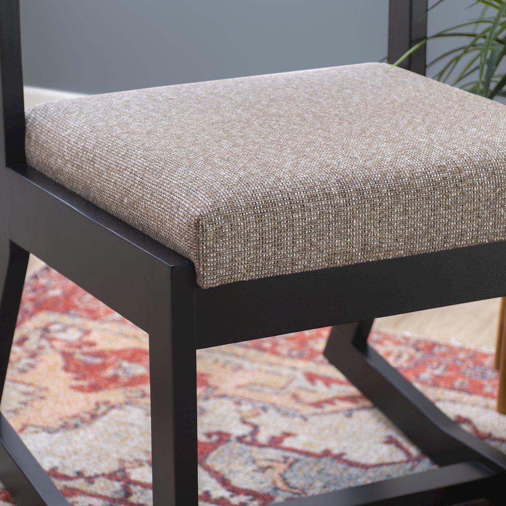 Callum 2 Position Sled Base Chair Black Stone. Picture 4