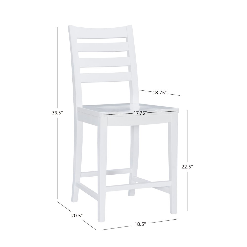Flynn Counter Stool White Set Of 2. Picture 15