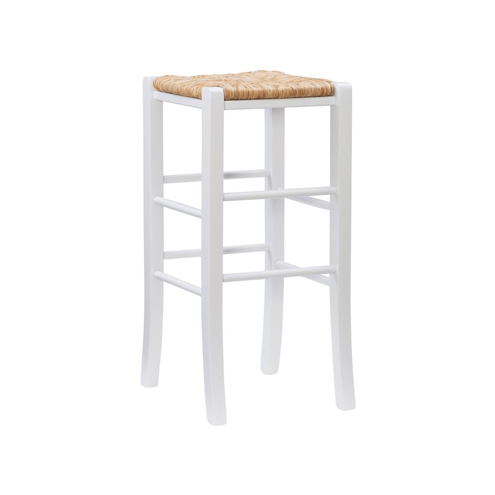 Gianna Backless Barstool White Set Of 2. Picture 1