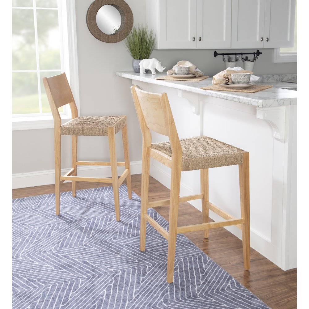 Cadence Barstool Natural Set Of 2. Picture 3