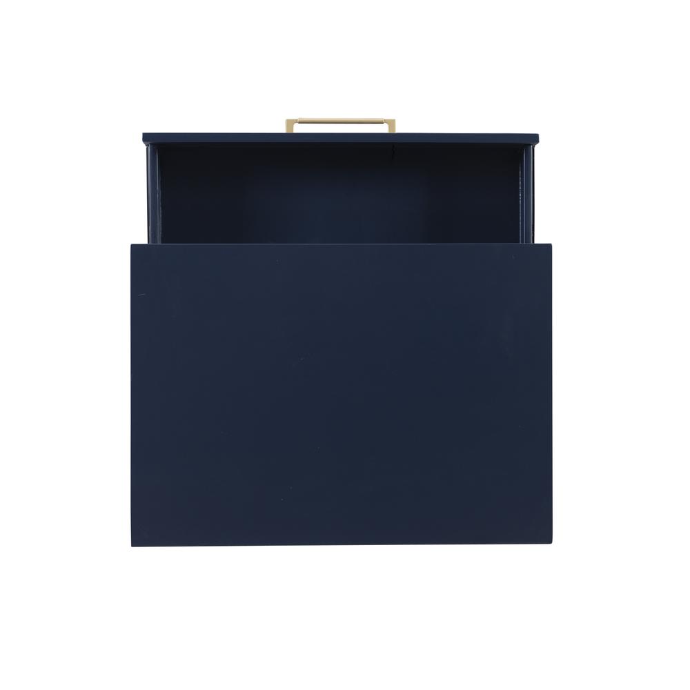 Gloria Two Drawer Night Stand Navy. Picture 9