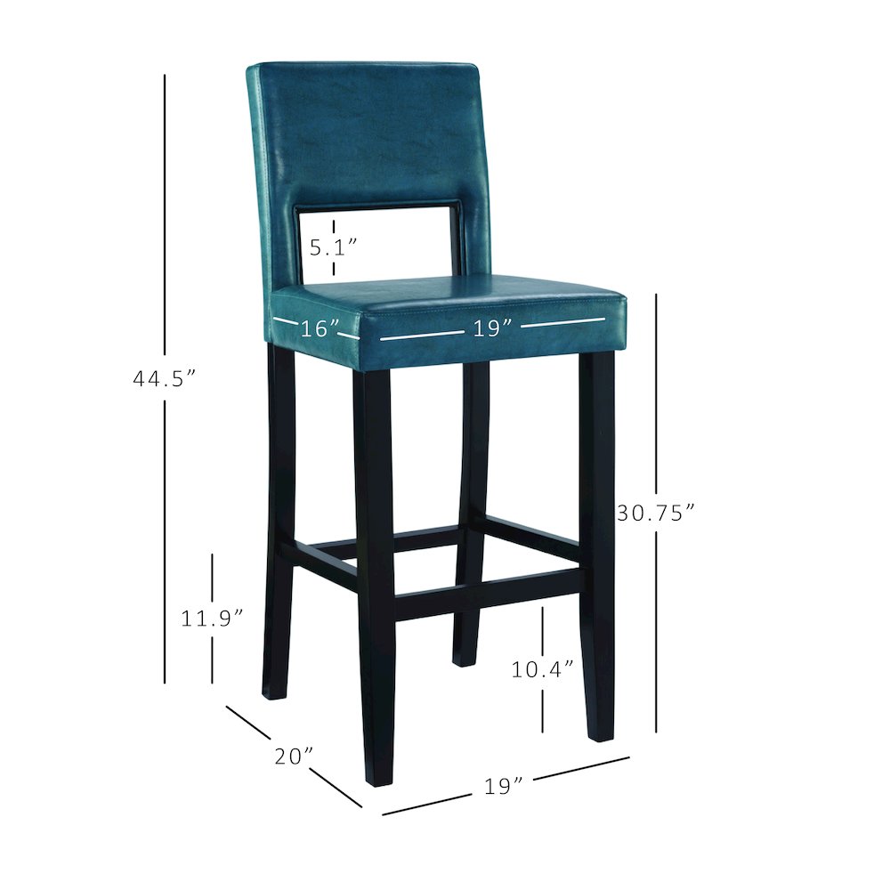 Vega Bar Stool Agean Blue. Picture 10