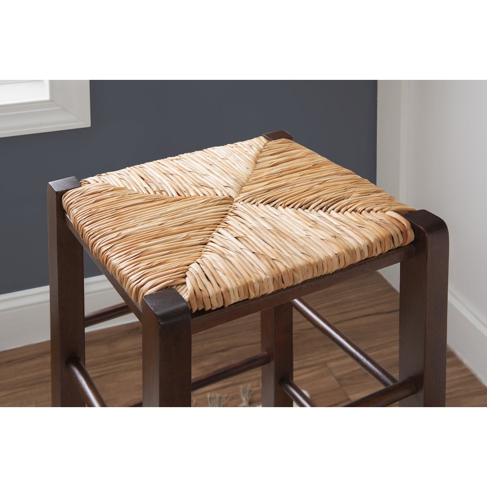 Gianna Backless Barstool Walnut Set Of 2. Picture 5