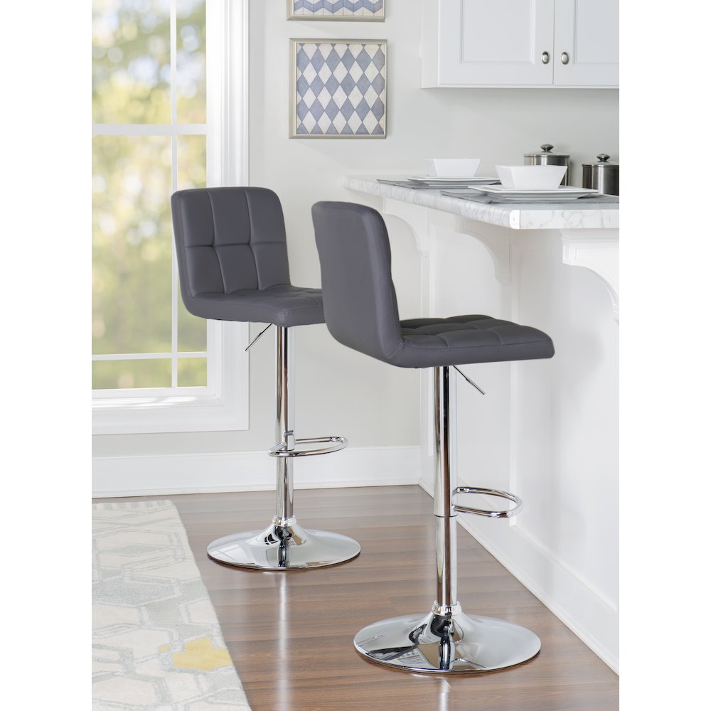 Clayton Barstool Grey. Picture 4
