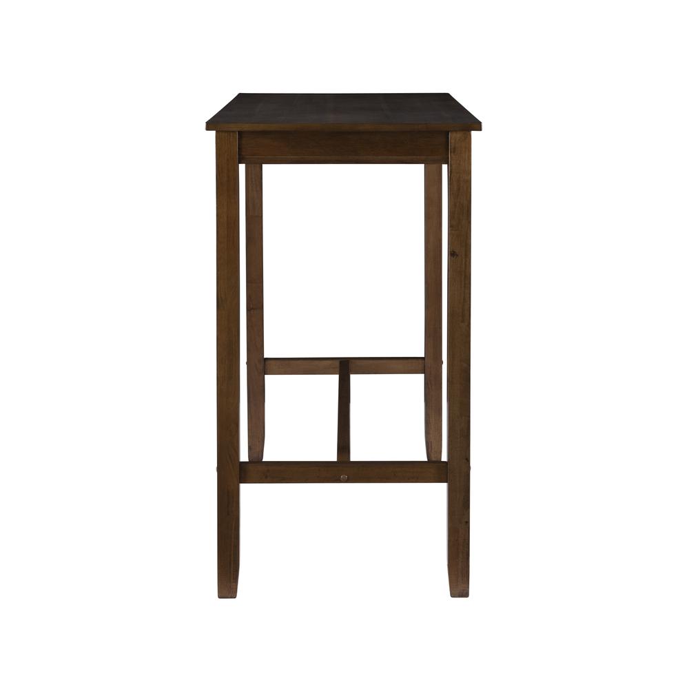 Claridge 42 Inch Bar Height Pub Table, Rustic Brown. Picture 3