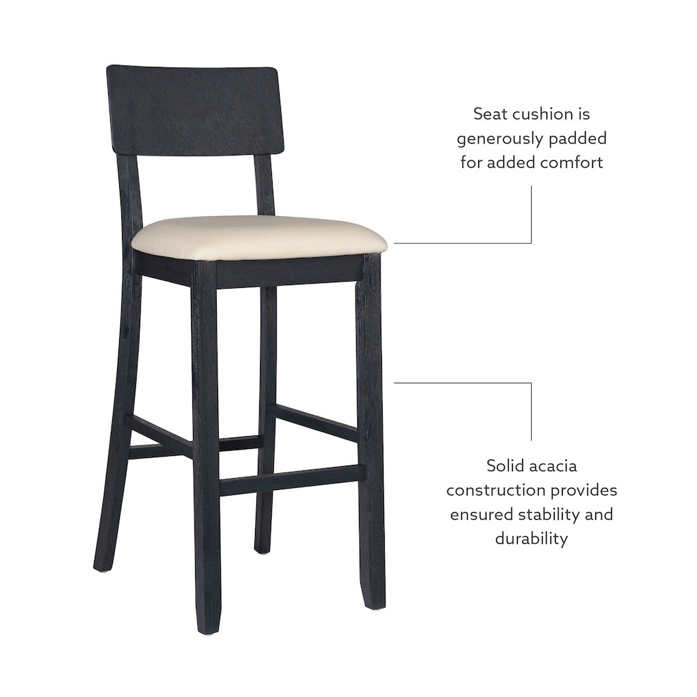 Jorissen Barstool Dark Charcoal. Picture 8
