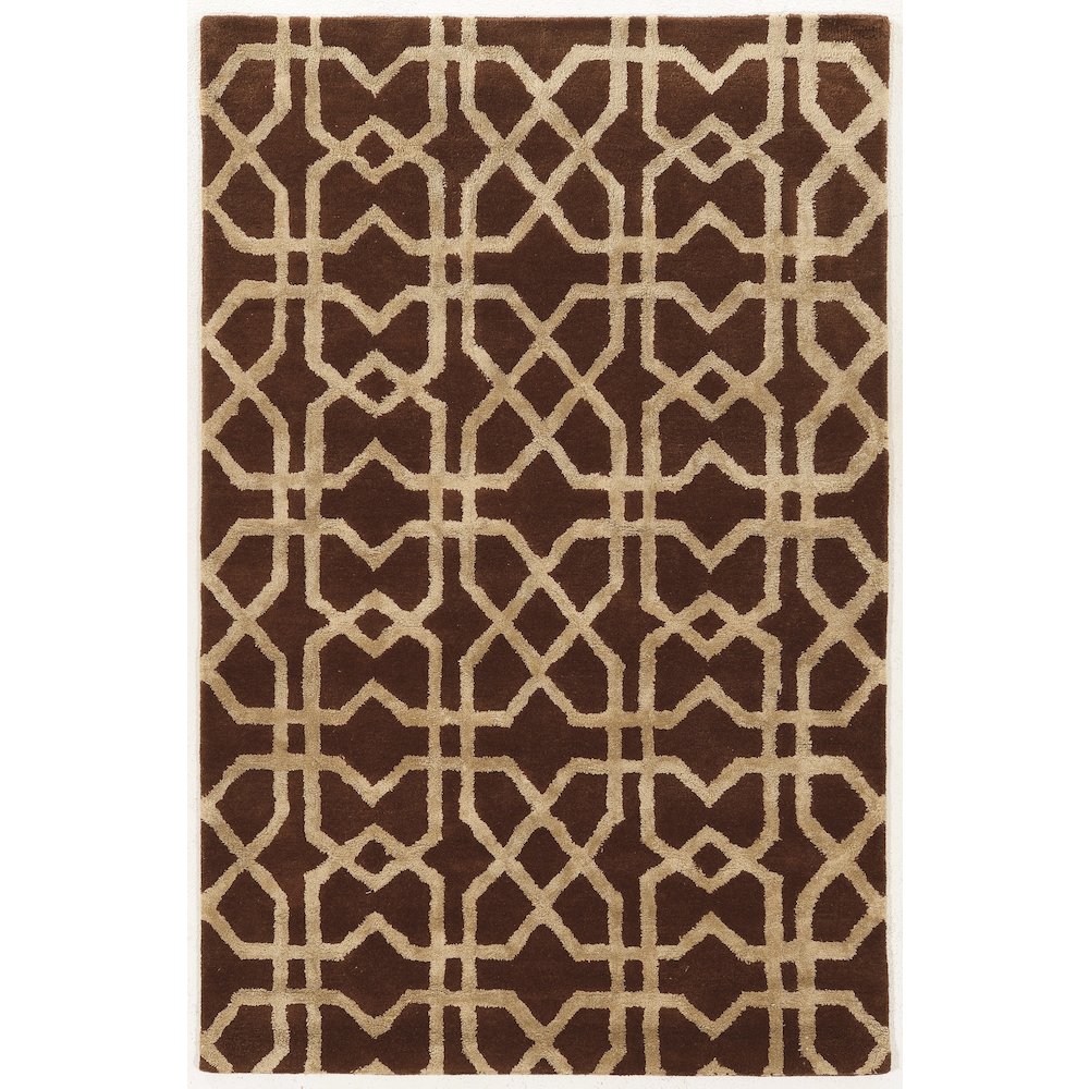 Aspire Wool X's Brown & Sand 5x8, Rug. Picture 1