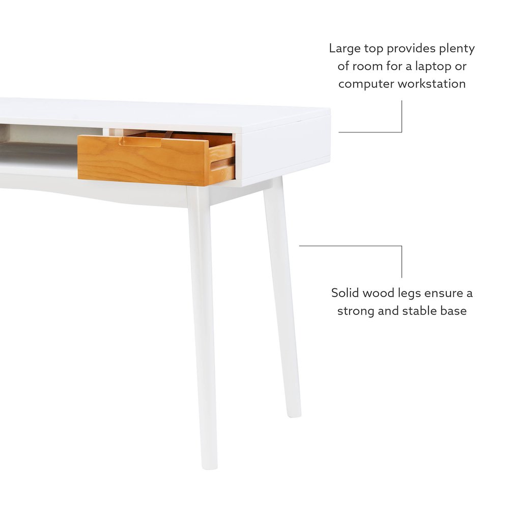 Perry Desk White. Picture 12